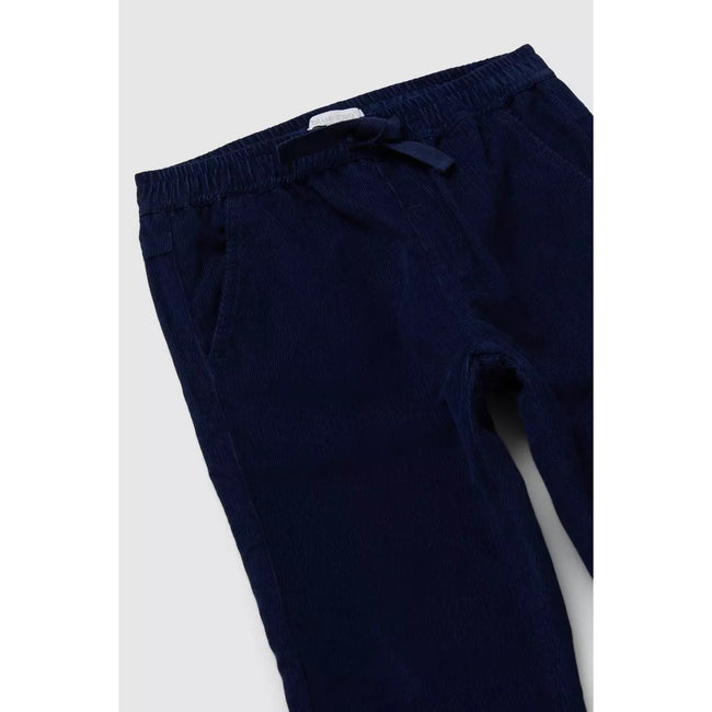 Navy - Side - Blue Zoo Boys Cord Lined Pants