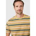 Sand - Pack Shot - Mantaray Mens Mini Stripe T-Shirt