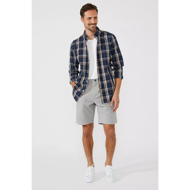 Pale Grey - Side - Maine Mens Chino Shorts