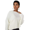 Cream - Side - Principles Womens-Ladies Batwing Sleeve Sweater