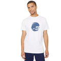 White - Front - Maine Mens Wave T-Shirt