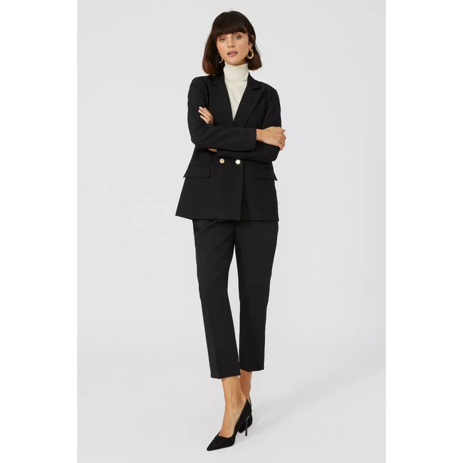 Black - Lifestyle - Principles Womens-Ladies Button Blazer