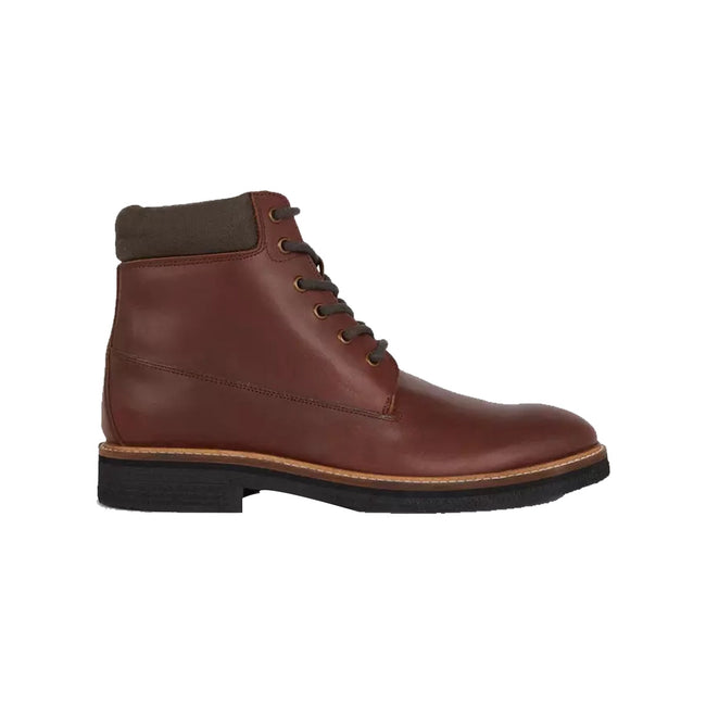 Red - Front - Mantaray Mens Rydal Leather Padded Collar Ankle Boots