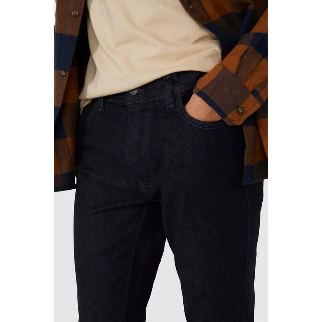 Dark Blue - Side - Red Herring Mens Rinse Skinny Jeans