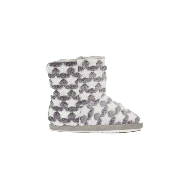 Gray - Front - Blue Zoo Boys Star Slipper Boots