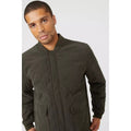 Khaki - Side - Maine Mens Diamond Baseball Jacket