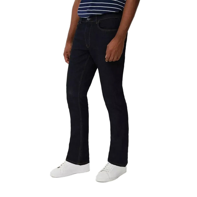 Dark Indigo - Front - Maine Mens Stretch Slim Jeans