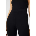 Black - Side - Principles Womens-Ladies Knitted Flared Hem Pants