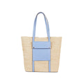 Natural - Front - Principles Polly Straw Pocket Shopper Bag