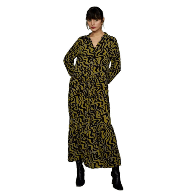 Brown - Front - Principles Womens-Ladies Printed Midi Shirt Dress
