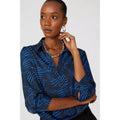 Cobalt Blue - Side - Principles Womens-Ladies Printed Shirt