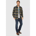 Dark Green - Lifestyle - Mantaray Mens Checked Overshirt