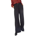 Black - Front - Maine Womens-Ladies Split Wide Leg Pants