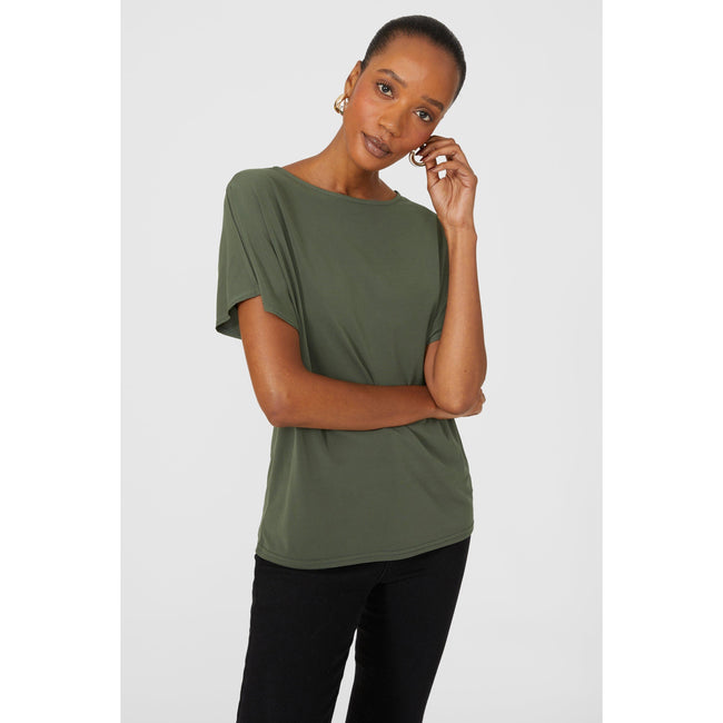 Khaki - Front - Principles Womens-Ladies Batwing Sleeve Top