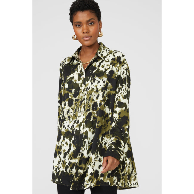 Khaki - Front - Principles Womens-Ladies Printed Shirt
