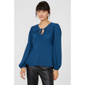 Teal - Front - Principles Womens-Ladies Keyhole Blouse