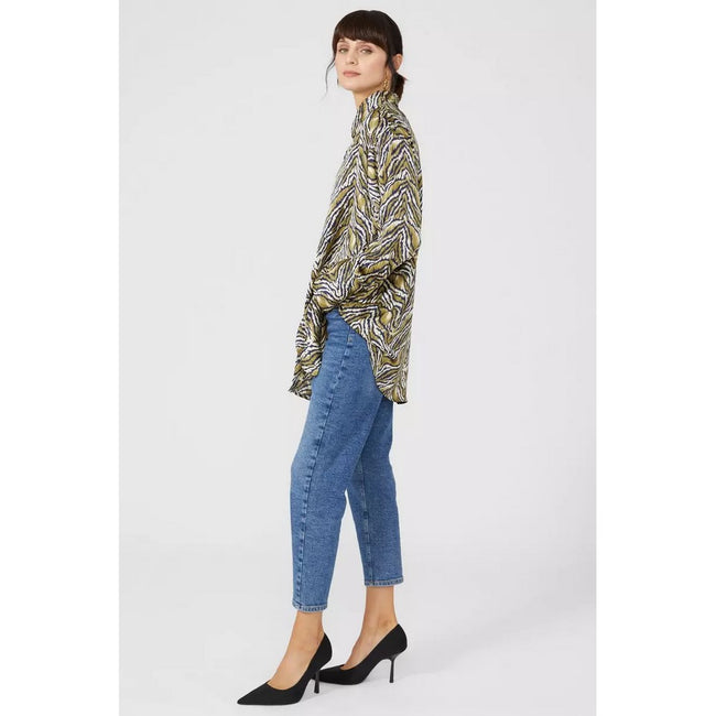 Green - Pack Shot - Principles Womens-Ladies Swirl Shirt