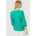 Green - Back - Debenhams Womens-Ladies Jersey Wrap Top