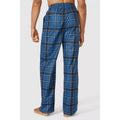 Blue - Back - Debenhams Mens Marl Checked Lounge Pants