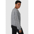 Gray - Back - Principles Womens-Ladies Knitted Sweater