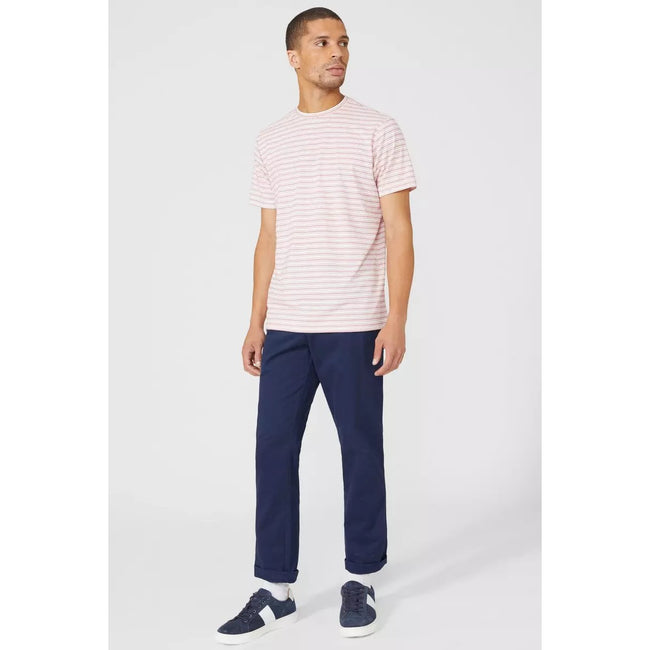 Red - Pack Shot - Maine Mens Mini Stripe T-Shirt