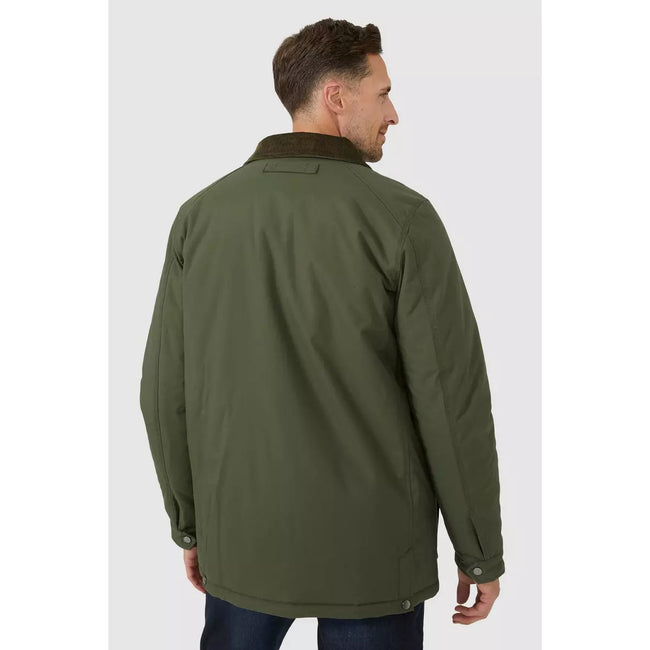 Olive - Back - Maine Mens Smart Parka