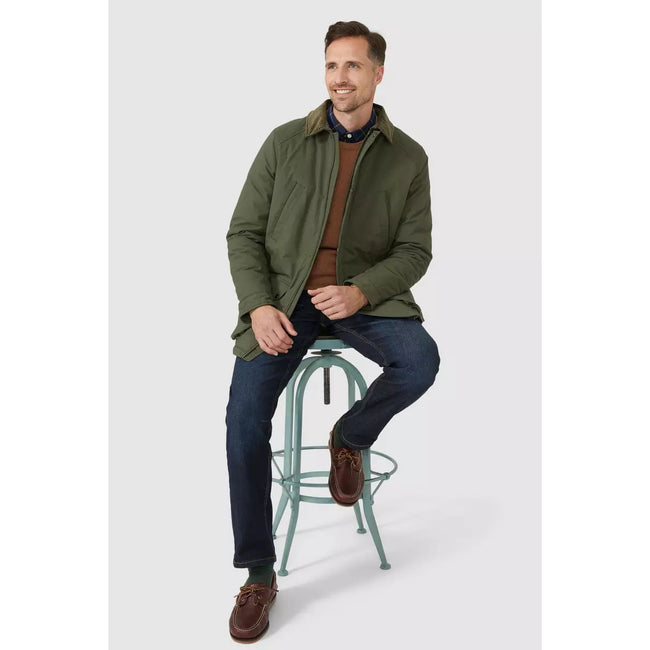 Olive - Pack Shot - Maine Mens Smart Parka