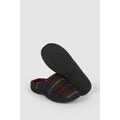 Red - Side - Debenhams Mens Checked Slippers