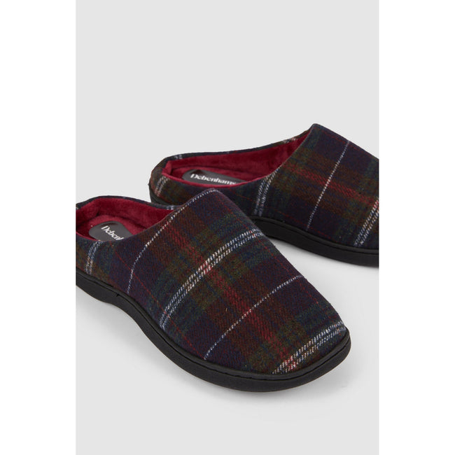 Red - Lifestyle - Debenhams Mens Checked Slippers