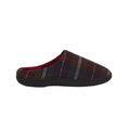 Red - Front - Debenhams Mens Checked Slippers