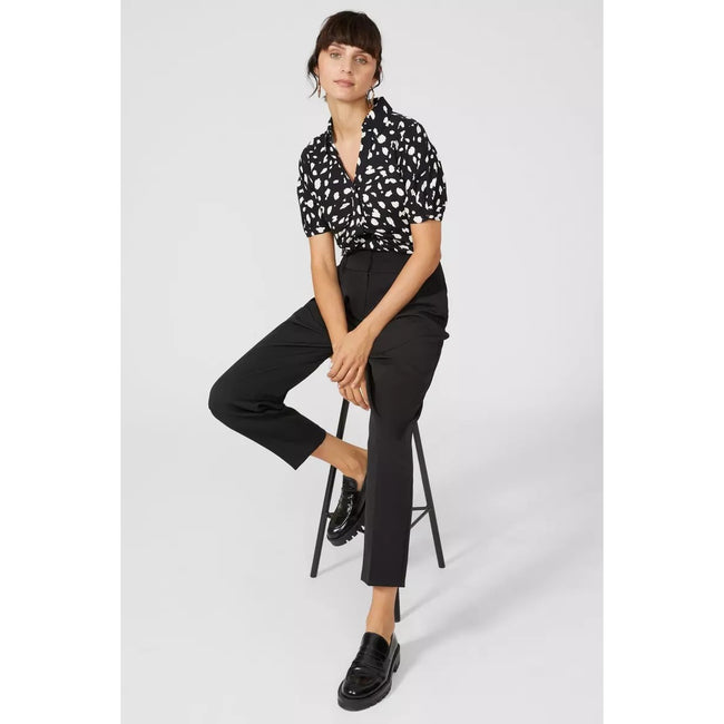 Black - Lifestyle - Principles Womens-Ladies Ruched Shirt