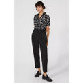 Black - Pack Shot - Principles Womens-Ladies Ruched Shirt