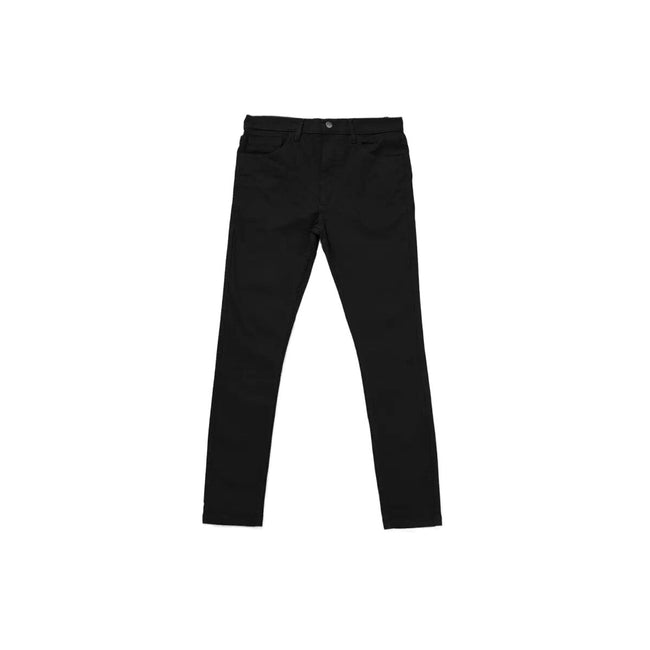 Black - Front - Red Herring Mens Twill Slim Jeans