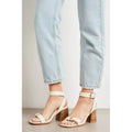 White - Lifestyle - Principles Womens-Ladies Daphne Block Heel Sandals