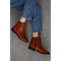 Mustard - Lifestyle - Principles Womens-Ladies Myra Buckle Ankle Boots