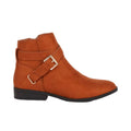 Mustard - Front - Principles Womens-Ladies Myra Buckle Ankle Boots