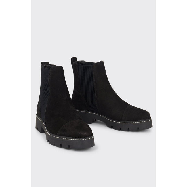 Black - Side - Principles Womens-Ladies Orlah Leather Ankle Boots