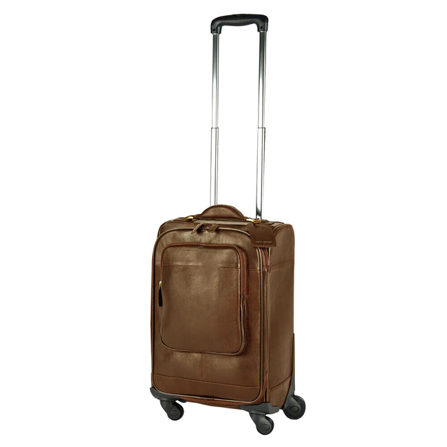 Tan - Front - Eastern Counties Leather Trolley Case