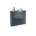 Navy-Ivory - Back - Eastern Counties Leather Alice Contrast Panel Leather Purse