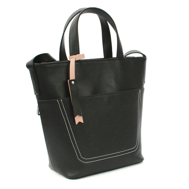 Black - Side - Eastern Counties Leather Nadia Leather Purse