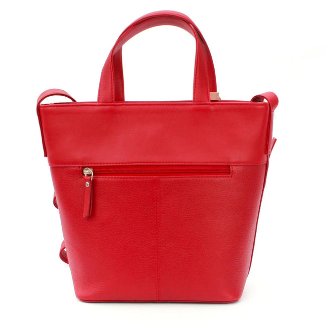 Red - Back - Eastern Counties Leather Nadia Leather Purse