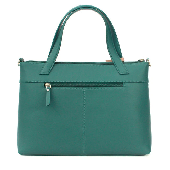 Aqua Blue - Back - Eastern Counties Leather Verity Leather Purse