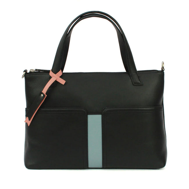 Black - Front - Eastern Counties Leather Verity Leather Purse