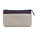 Purple-Ivory - Front - Eastern Counties Leather Nellie Leather Coin Purse