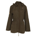 Khaki - Front - Brave Soul Womens-Ladies Zip Up Plus Sized Jacket