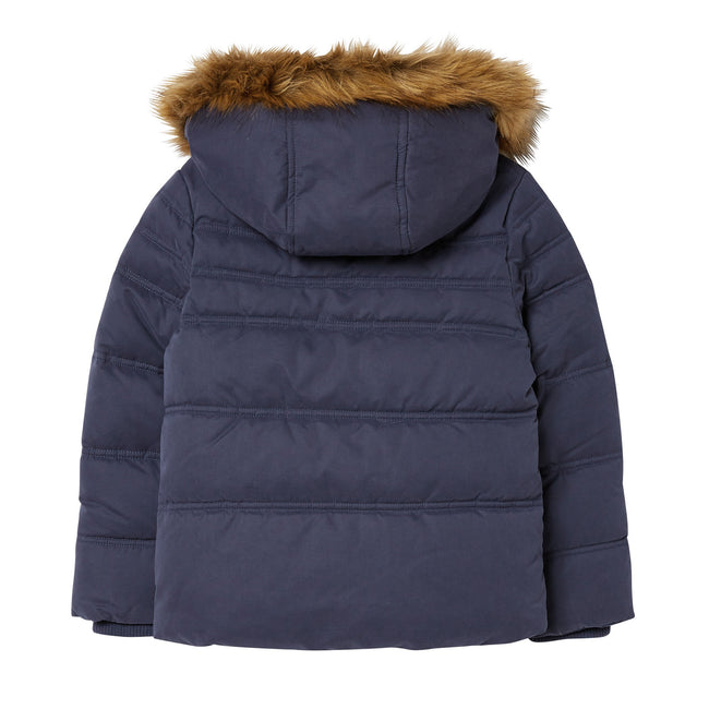 Navy - Back - FatFace Childrens Girls Ella Coat