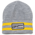 Gray-Yellow - Front - Caterpillar Mens Dillon Beanie