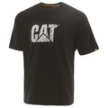Black-Metallic Silver - Side - Caterpillar Mens Custom Logo T-Shirt