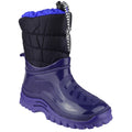 BLUE - Front - Mirak Flurry Childrens Warmlined Boot - Teens Boots