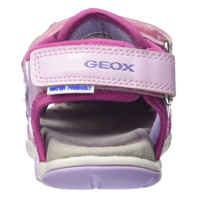 Light Pink-Lilac - Side - Geox Girls Agasim Sandals